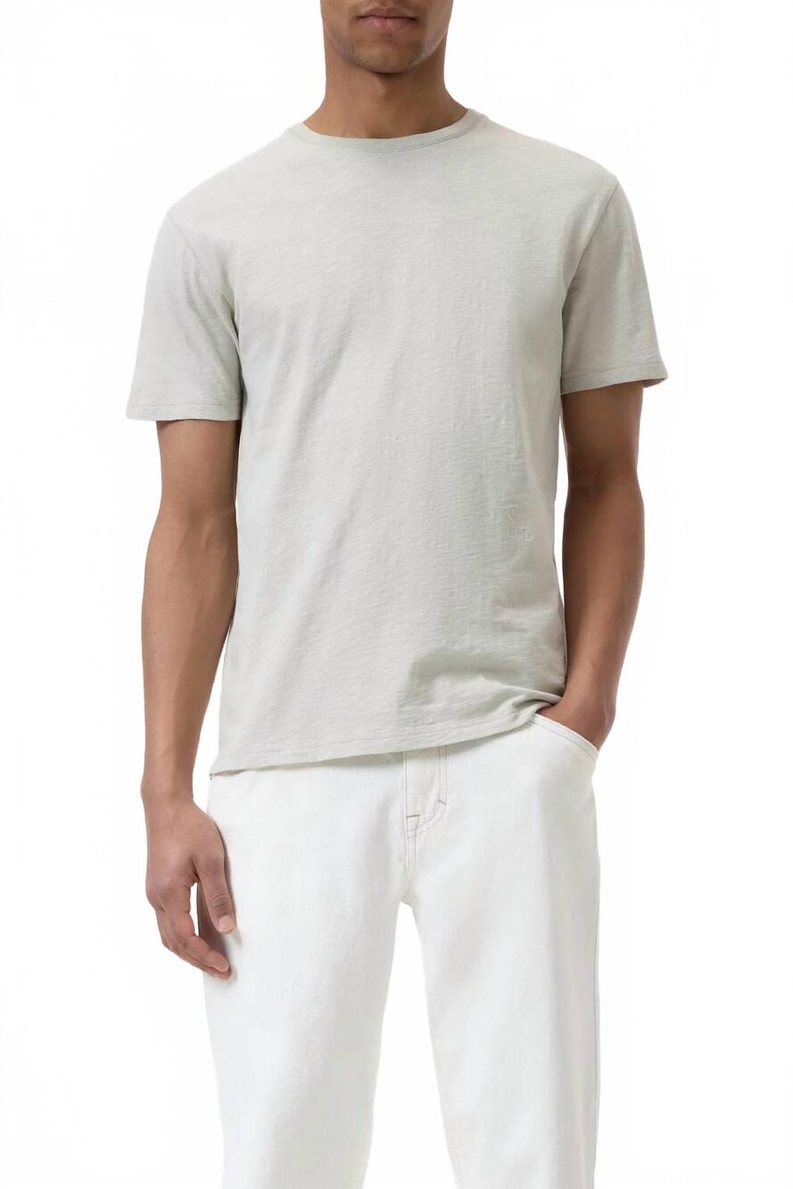 NEW CLOSED organic cotton classic slub short sleeve t-shirt in cloud grey